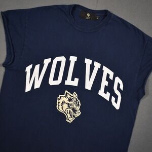 Darc Sport‎ Bushido Code Mens Large Cap Cut Sleeveless Wolves 703/1000 Navy Blue